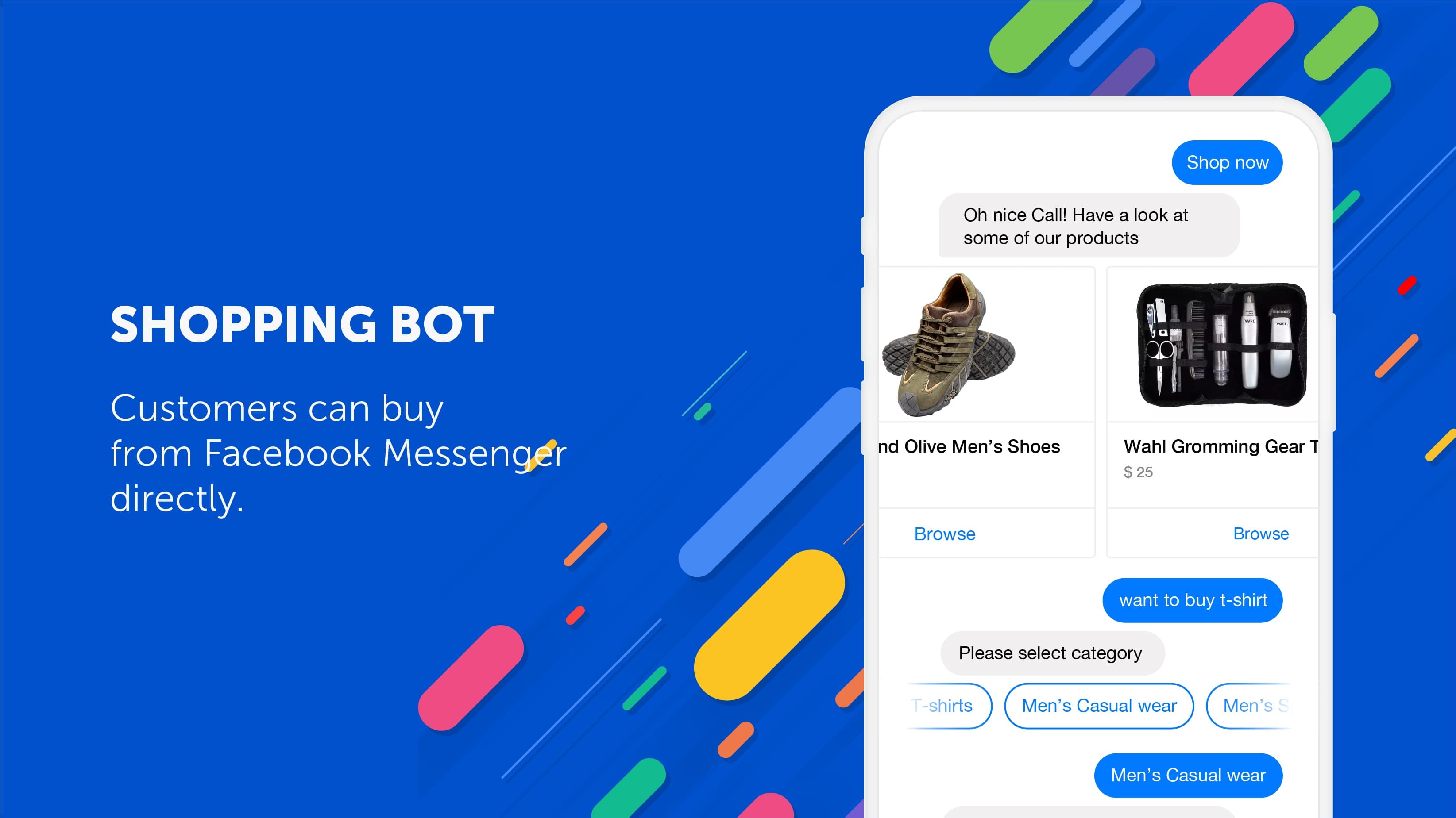 Types of Chatbots - shopping bot